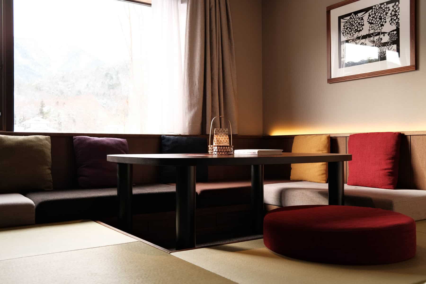 帶有日式風情的榻榻米客房