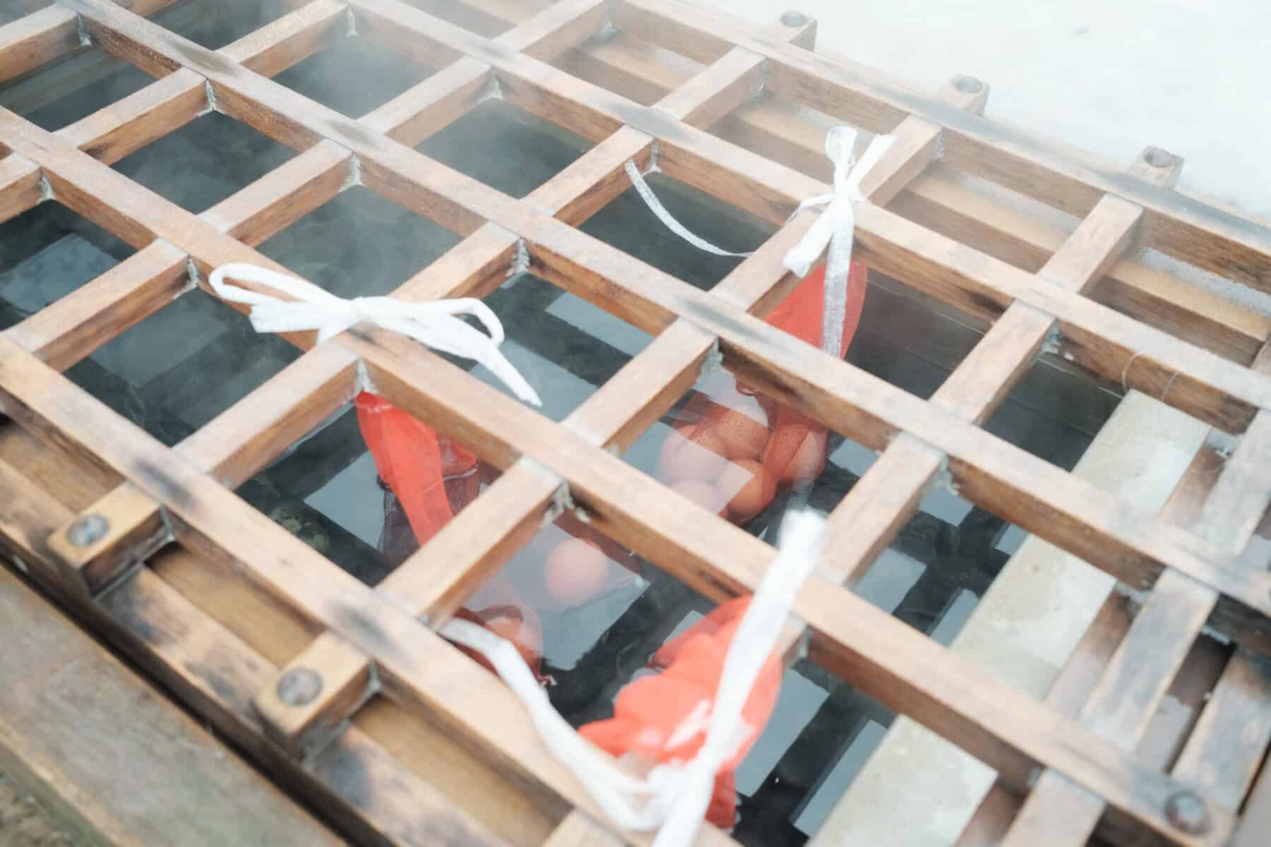 雪中的溫泉街